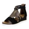 Corkys Footwear Womens Corkys Browning Gun Metal Sandal