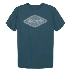 Wrangler Deep Blue Logo Graphic Short Sleeve Unisex T-Shirt