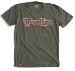 Tumbleweed Texstyles Women's Texas Chica Military Green Graphic Tee
