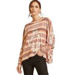 Andrée Women's Aztec Print Top