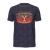 Wrangler Yellowstone Burgundy Denim Caviar Graphic Tee