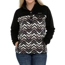 Cinch Women's Printed Polar Fleece Pullover