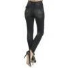 Risen Jeans Women's HIgh Rise Vintage Black Skinny Jeans