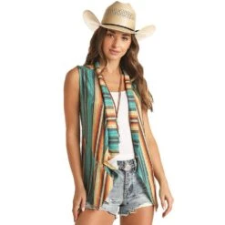Rock & Roll Denim Women's Roll Serape Vest -Outlet Cowgirl Looks Store 156013 default l a08127d9 04c5 466d b28d 86a1baf09e1e
