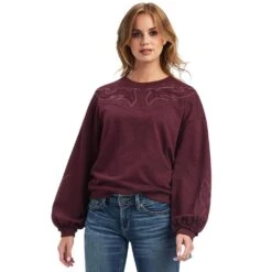 Ariat Women's Stitched Crew Sweatshirt