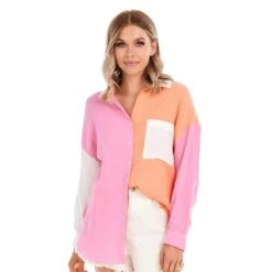 Mud Pie Women's Roslyn Button Down