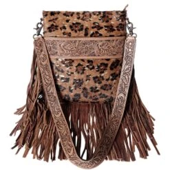 American Darling Cheetah Crossbody Purse With Fringe