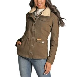 Panhandle Women's Sherpa Lined Military Jacket