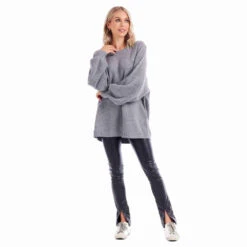 Mud Pie Women's Grey Levi Sweater