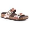 Roper Footwear Women's Jezebel Cow Print Hair On Hide Slide Sandal