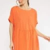 Entro Womens Orange One Pocket Top