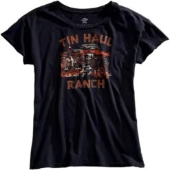 Tin Haul Womens Ranch Scene Print Tee