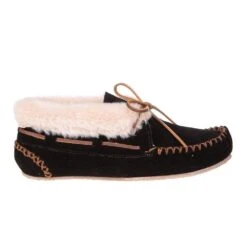 Minnetonka Women's Chrissy Black Suede Slipper -Outlet Cowgirl Looks Store 40030 4