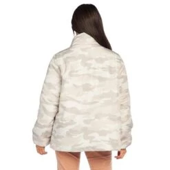 Women's Mud Pie Wade Taupe Camo Puffer Jacket -Outlet Cowgirl Looks Store 80340045TP 3