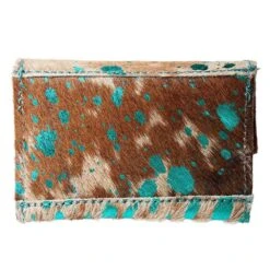 American Darling Turquoise Cowhide Coin Purse -Outlet Cowgirl Looks Store ADBGZ141ACTRQ 03
