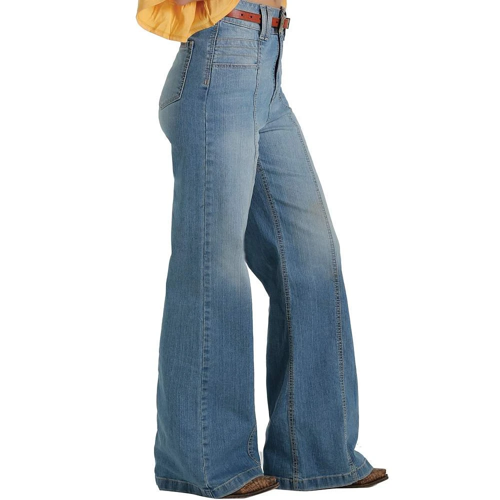 Cruel Girl Women's Wide Leg Jean 2 Cruel Girl Women's Wide Leg Jean - Image 2
