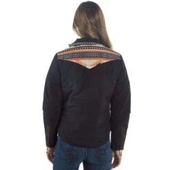 Montanaco Montana Bonded Jacket With Aztec Print -Outlet Cowgirl Looks Store EF18411A 05