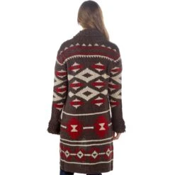 Montanaco Montana Long Aztec Sweater Cardigan -Outlet Cowgirl Looks Store S004 04