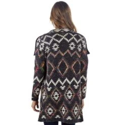 Women's Montanaco Long Aztec Cardigan -Outlet Cowgirl Looks Store SF17001 04