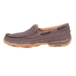 Twisted X Women's Chocolate Shimmer Drive Moc Slip On -Outlet Cowgirl Looks Store WDMS016 2