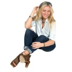 Wyoming Traders Ladies Paisley Watermelon/Green Fuchsia Wild Rag -Outlet Cowgirl Looks Store WT PWM 2