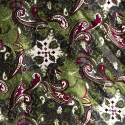 Wyoming Traders Ladies Paisley Watermelon/Green Fuchsia Wild Rag -Outlet Cowgirl Looks Store WT PWM 3